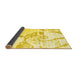 Sideview of Abstract Yellow Contemporary Rug, con1811yw