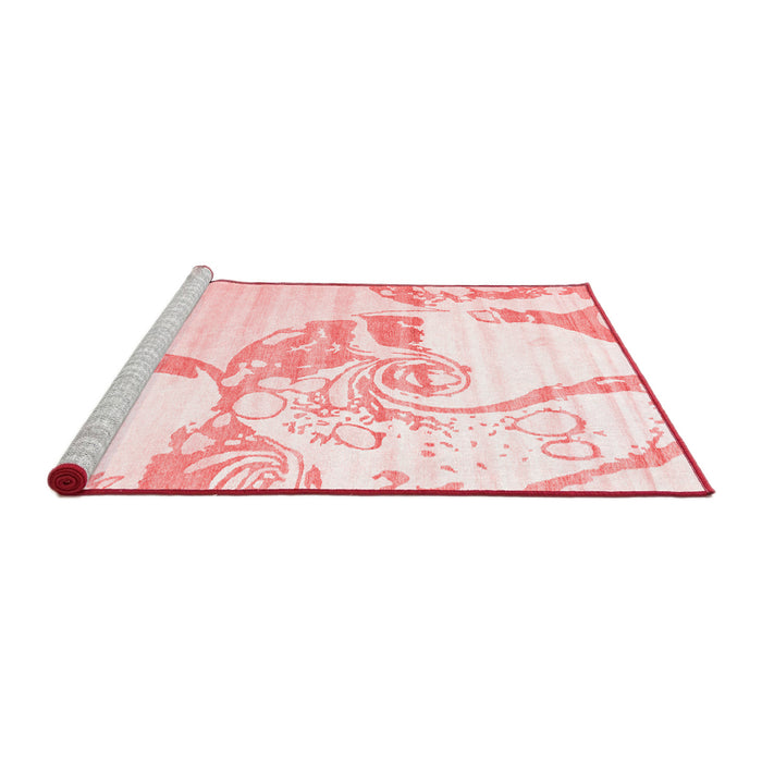 Contemporary Red Washable Rugs
