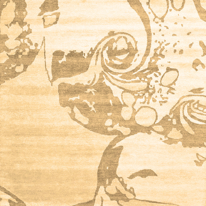 Abstract Brown Contemporary Rug, con1811brn