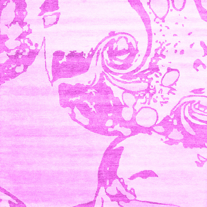 Machine Washable Abstract Pink Contemporary Rug, wshcon1811pnk