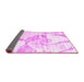 Sideview of Abstract Pink Contemporary Rug, con1811pnk