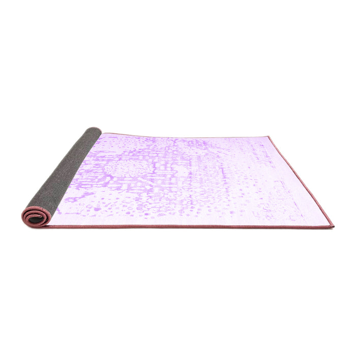 Sideview of Abstract Purple Contemporary Rug, con1812pur