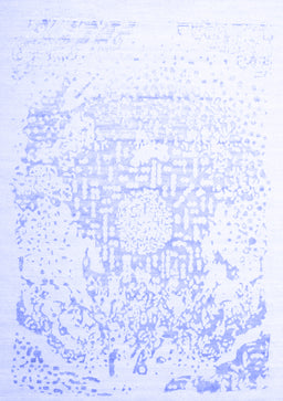 Abstract Blue Contemporary Rug, con1812blu