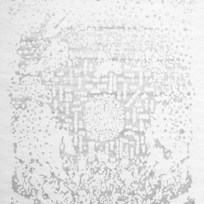 Serging Thickness of Machine Washable Abstract Gray Contemporary Rug, wshcon1812gry