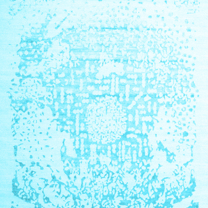 Machine Washable Abstract Light Blue Contemporary Rug, wshcon1812lblu