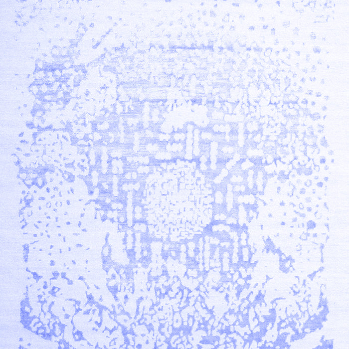 Machine Washable Abstract Blue Contemporary Rug, wshcon1812blu