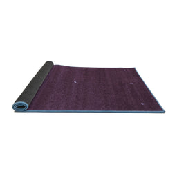 Sideview of Abstract Blue Contemporary Rug, con1813blu