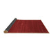 Sideview of Abstract Brown Contemporary Rug, con1813brn