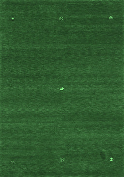 Abstract Emerald Green Contemporary Rug, con1813emgrn