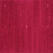 Square Abstract Pink Contemporary Rug, con1813pnk