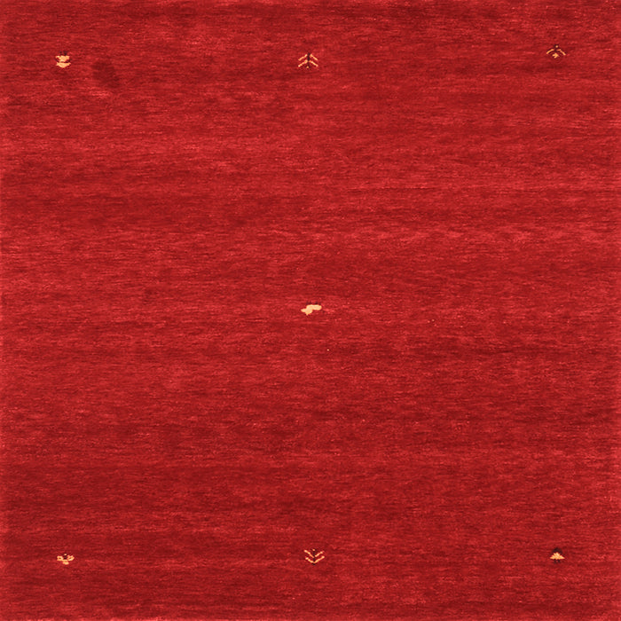 Serging Thickness of Abstract Orange Contemporary Rug, con1813org