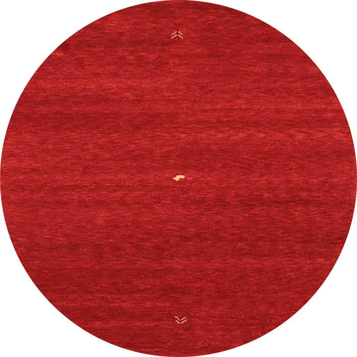 Square Abstract Orange Contemporary Rug, con1813org