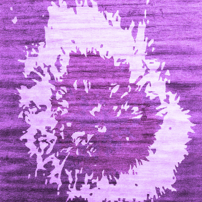 Machine Washable Abstract Purple Contemporary Area Rugs, wshcon1814pur