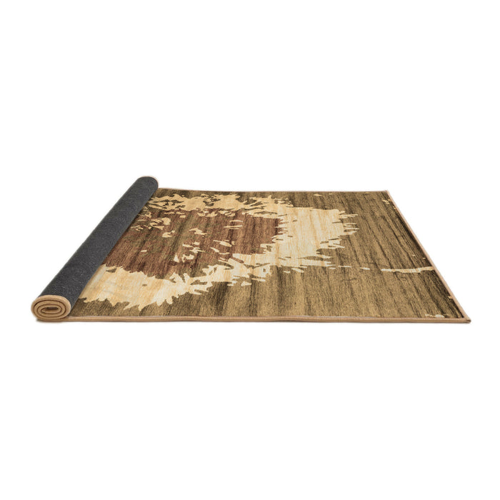 Sideview of Abstract Brown Contemporary Rug, con1814brn