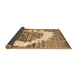 Sideview of Abstract Brown Contemporary Rug, con1814brn