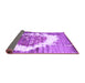 Sideview of Abstract Purple Contemporary Rug, con1814pur