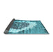 Sideview of Abstract Light Blue Contemporary Rug, con1814lblu