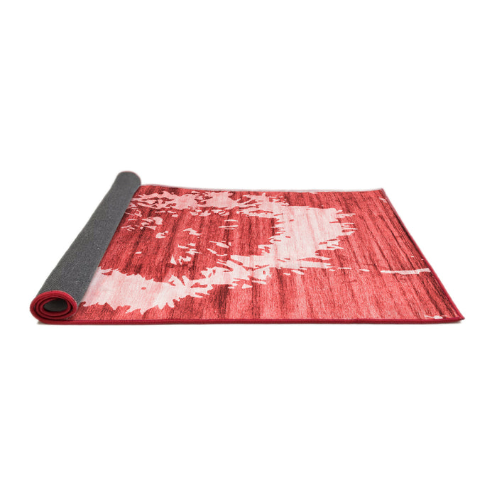 Abstract Red Contemporary Area Rugs
