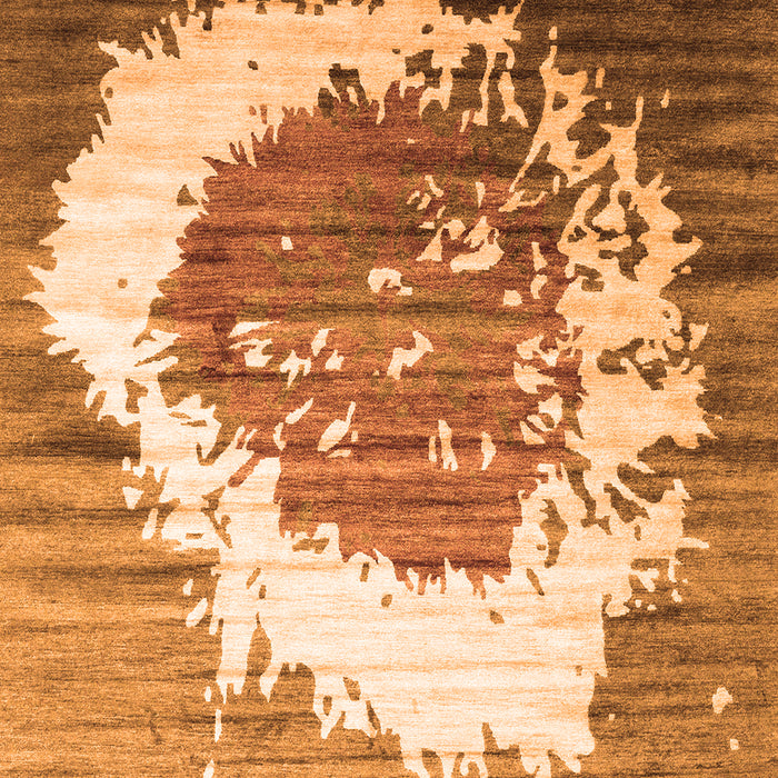 Serging Thickness of Machine Washable Abstract Orange Contemporary Area Rugs, wshcon1814org