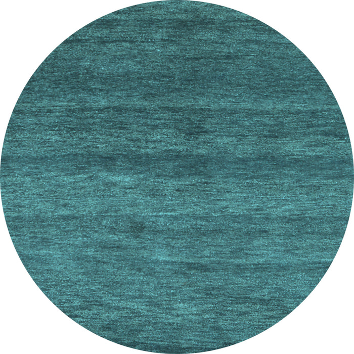 Round Abstract Light Blue Contemporary Rug, con1815lblu