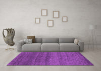 Machine Washable Abstract Purple Contemporary Rug, wshcon1815pur