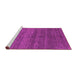 Sideview of Machine Washable Abstract Pink Contemporary Rug, wshcon1815pnk