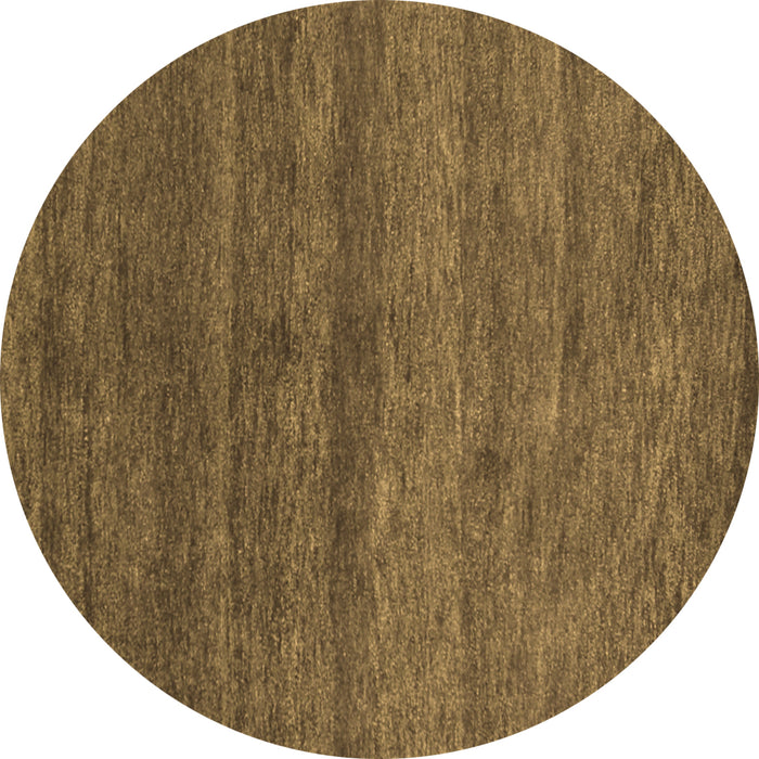 Round Abstract Brown Contemporary Rug, con1815brn