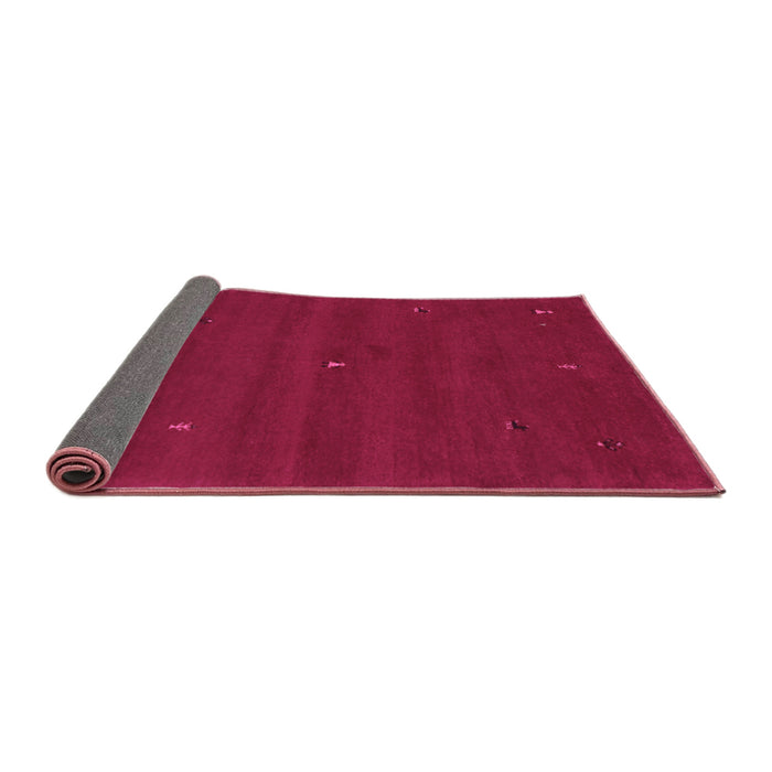 Sideview of Abstract Purple Contemporary Rug, con1816pur