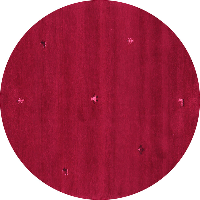 Round Machine Washable Abstract Pink Contemporary Rug, wshcon1816pnk