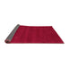 Sideview of Abstract Pink Contemporary Rug, con1816pnk