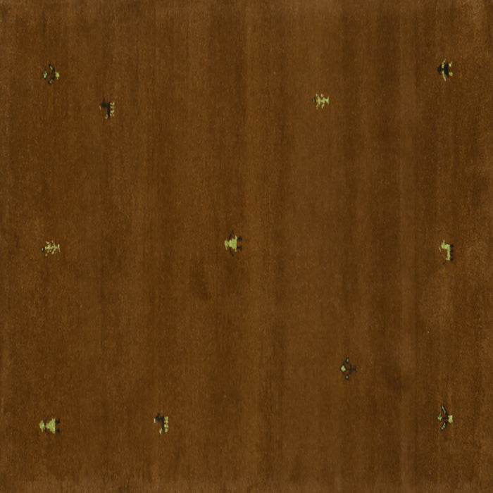 Square Abstract Turquoise Contemporary Rug, con1816turq