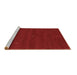 Sideview of Machine Washable Abstract Brown Contemporary Rug, wshcon1816brn