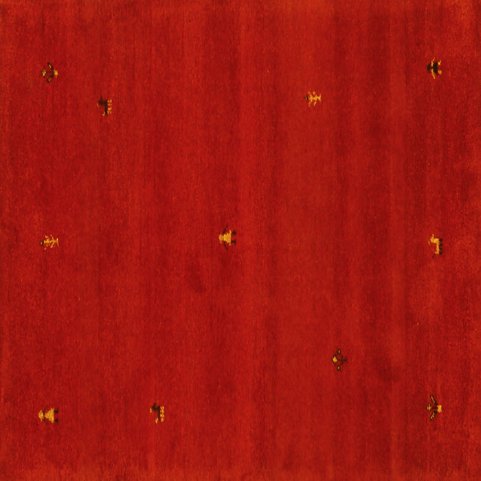 Square Abstract Yellow Contemporary Rug, con1816yw