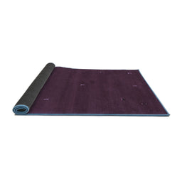 Sideview of Abstract Blue Contemporary Rug, con1816blu