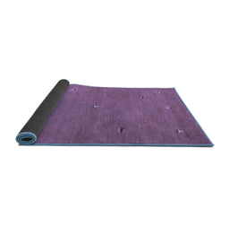 Sideview of Abstract Blue Contemporary Rug, con1817blu