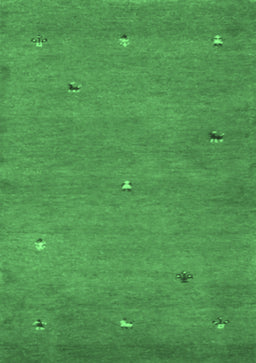 Abstract Emerald Green Contemporary Rug, con1817emgrn