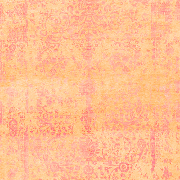 Abstract Orange Contemporary Rug, con1818org