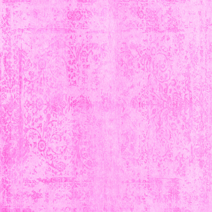 Square Machine Washable Abstract Pink Contemporary Rug, wshcon1818pnk