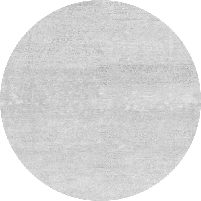 Square Abstract Gray Contemporary Rug, con1818gry