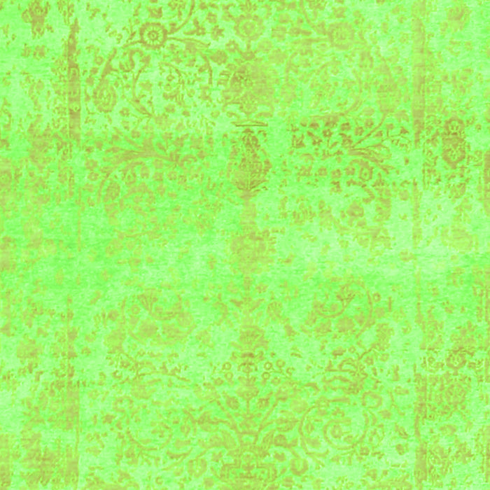 Serging Thickness of Machine Washable Abstract Green Contemporary Area Rugs, wshcon1818grn