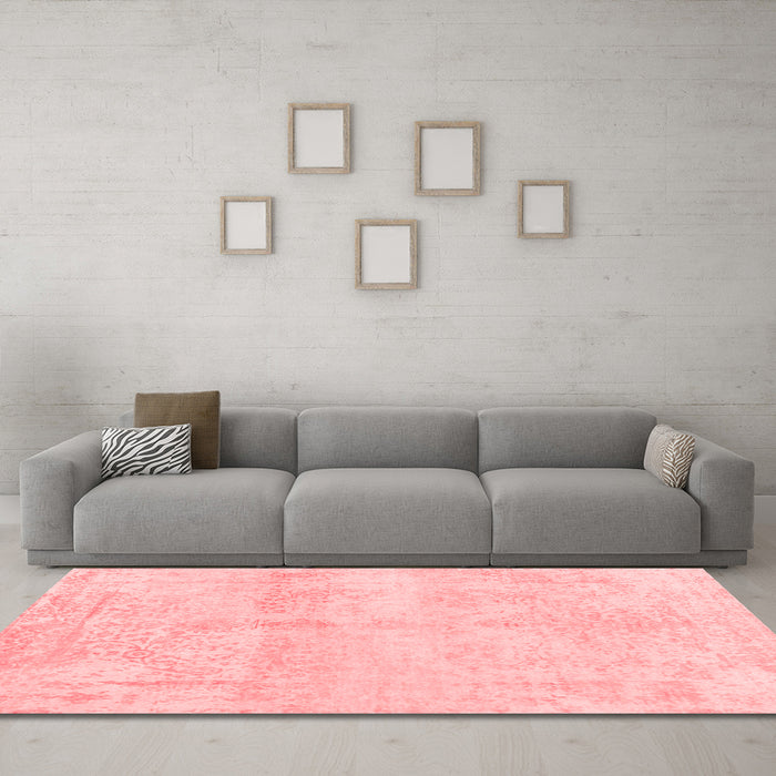 Contemporary Red Washable Rugs