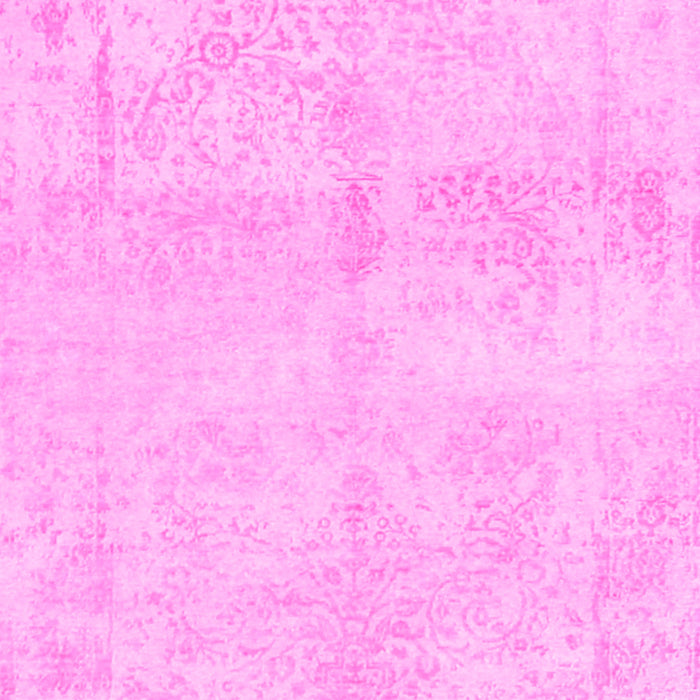 Machine Washable Abstract Pink Contemporary Rug, wshcon1818pnk