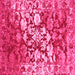 Square Abstract Pink Contemporary Rug, con1819pnk