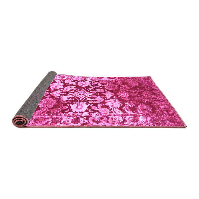 Sideview of Abstract Purple Contemporary Rug, con1819pur