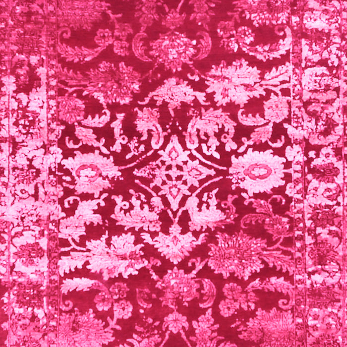 Machine Washable Abstract Pink Contemporary Rug, wshcon1819pnk
