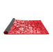 Abstract Red Contemporary Area Rugs