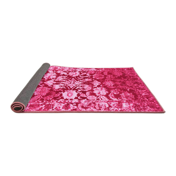 Sideview of Abstract Pink Contemporary Rug, con1819pnk