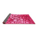 Sideview of Abstract Pink Contemporary Rug, con1819pnk