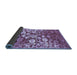 Sideview of Abstract Blue Contemporary Rug, con1819blu