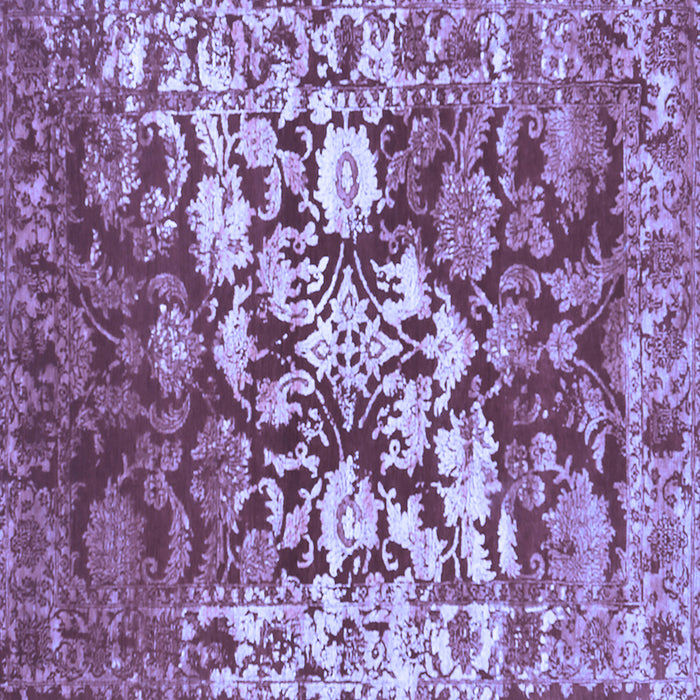 Square Machine Washable Abstract Blue Contemporary Rug, wshcon1819blu